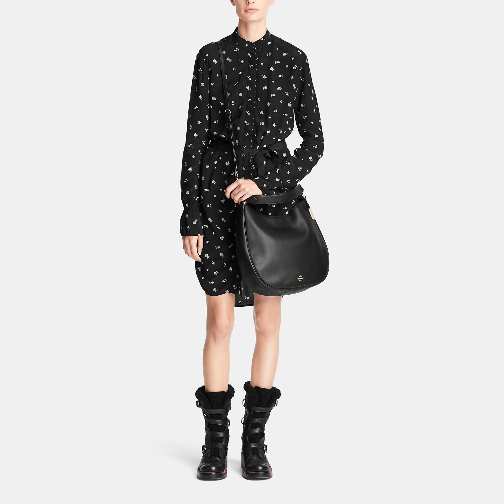 Vintage Coach Nomad Hobo In Glovetanned Leather Vintage Coach Nomad Hobo In Glovetanned Leather